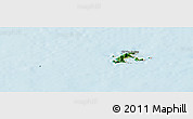 Satellite Panoramic Map of Con Dao, shaded relief outside