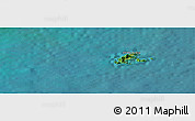 Satellite Panoramic Map of Con Dao, single color outside