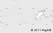 Silver Style Simple Map of Con Dao, cropped outside