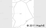 Blank Simple Map of Xuyen Moc
