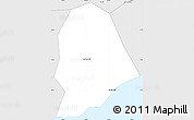 Silver Style Simple Map of Xuyen Moc