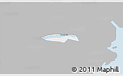 Gray 3D Map of Chau Thanh, single color outside
