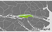 Physical 3D Map of Chau Thanh, desaturated