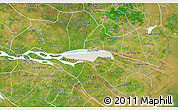 Shaded Relief 3D Map of Chau Thanh, satellite outside
