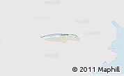 Shaded Relief 3D Map of Chau Thanh, single color outside