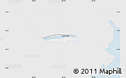 Silver Style Map of Chau Thanh, single color outside