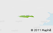 Physical Panoramic Map of Chau Thanh, single color outside