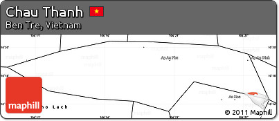 Blank Simple Map of Chau Thanh