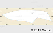 Classic Style Simple Map of Chau Thanh, single color outside