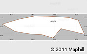 Gray Simple Map of Chau Thanh, cropped outside