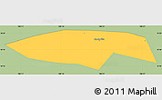 Savanna Style Simple Map of Chau Thanh, single color outside