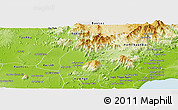 Physical Panoramic Map of Tanh Linh