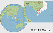 Savanna Style Location Map of Thot Not, highlighted country, highlighted parent region