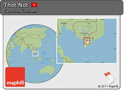 Savanna Style Location Map of Thot Not, highlighted parent region
