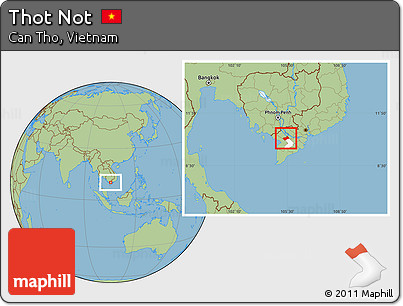 Savanna Style Location Map of Thot Not, highlighted parent region