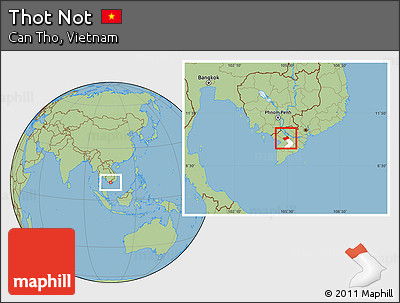 Savanna Style Location Map of Thot Not, highlighted parent region