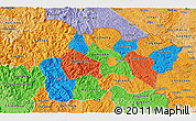 Political 3D Map of Cao Bang, political shades outside