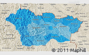 Political Shades 3D Map of Cao Bang, shaded relief outside