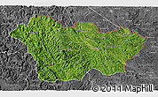 Satellite 3D Map of Cao Bang, desaturated