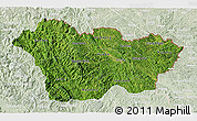 Satellite 3D Map of Cao Bang, lighten