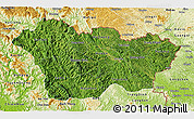 Satellite 3D Map of Cao Bang, physical outside