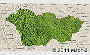 Satellite 3D Map of Cao Bang, shaded relief outside