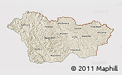 Shaded Relief 3D Map of Cao Bang, cropped outside