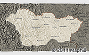 Shaded Relief 3D Map of Cao Bang, darken