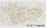 Shaded Relief 3D Map of Cao Bang, lighten