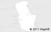 Silver Style Simple Map of Ba Be