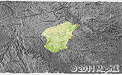 Physical 3D Map of Ha Lang, darken, desaturated