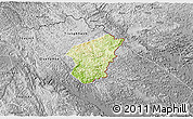 Physical 3D Map of Ha Lang, desaturated