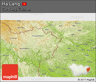 Physical 3D Map of Ha Lang