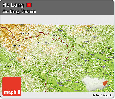 Physical 3D Map of Ha Lang