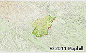 Physical 3D Map of Ha Lang, lighten