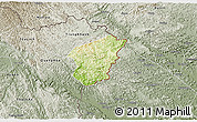 Physical 3D Map of Ha Lang, semi-desaturated