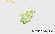 Physical 3D Map of Ha Lang, single color outside