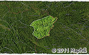 Satellite 3D Map of Ha Lang, darken