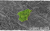 Satellite 3D Map of Ha Lang, desaturated