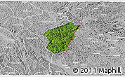 Satellite 3D Map of Ha Lang, lighten, desaturated