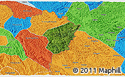 Satellite 3D Map of Ha Lang, political outside