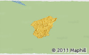 Savanna Style 3D Map of Ha Lang, single color outside