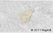 Shaded Relief 3D Map of Ha Lang, lighten, desaturated