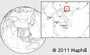 Blank Location Map of Ha Lang, within the entire country