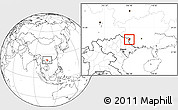 Blank Location Map of Ha Lang