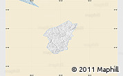 Classic Style Map of Ha Lang, single color outside