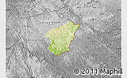 Physical Map of Ha Lang, desaturated