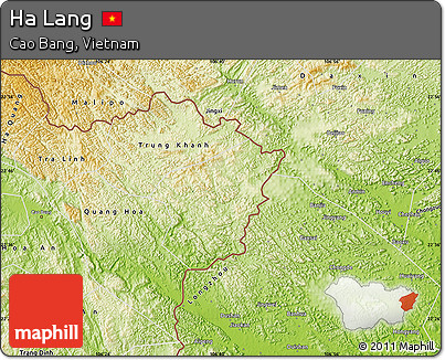 Physical Map of Ha Lang