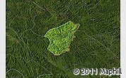 Satellite Map of Ha Lang, darken