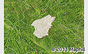 Shaded Relief Map of Ha Lang, satellite outside